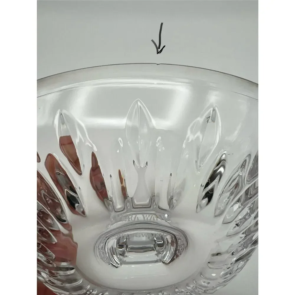 Vera Wang by Wedgwood Duchesse Crystal Ring Holder Trinket Dish 4” Square